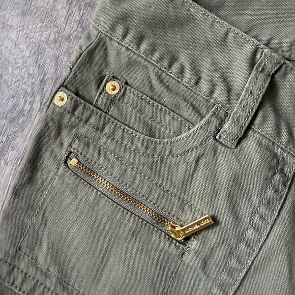 Michael Kors Olive Green Cargo Pants - Picture 3 of 4